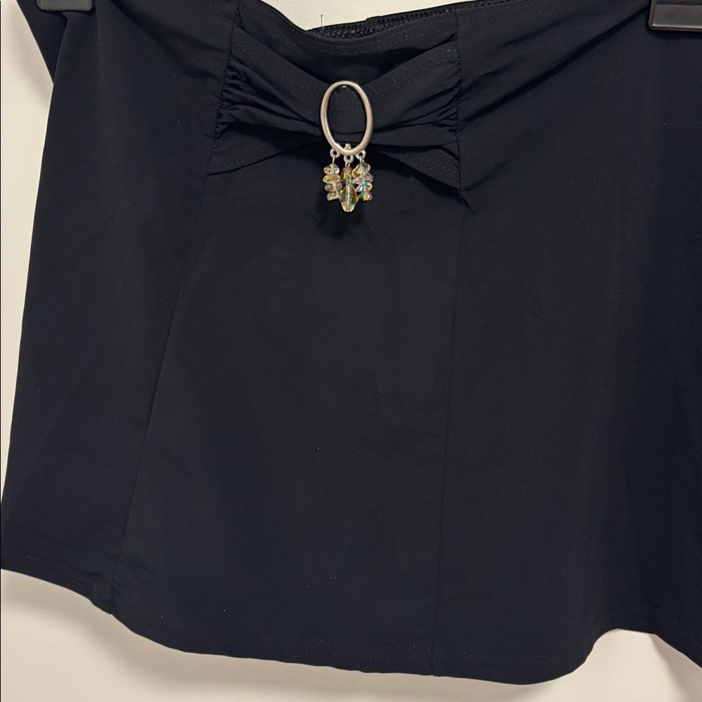 Pilpel swimsuit coverup with stone embellishment